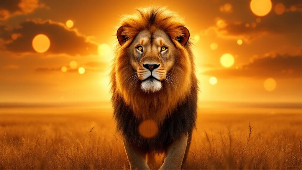 황금사자 · 사바나의 왕