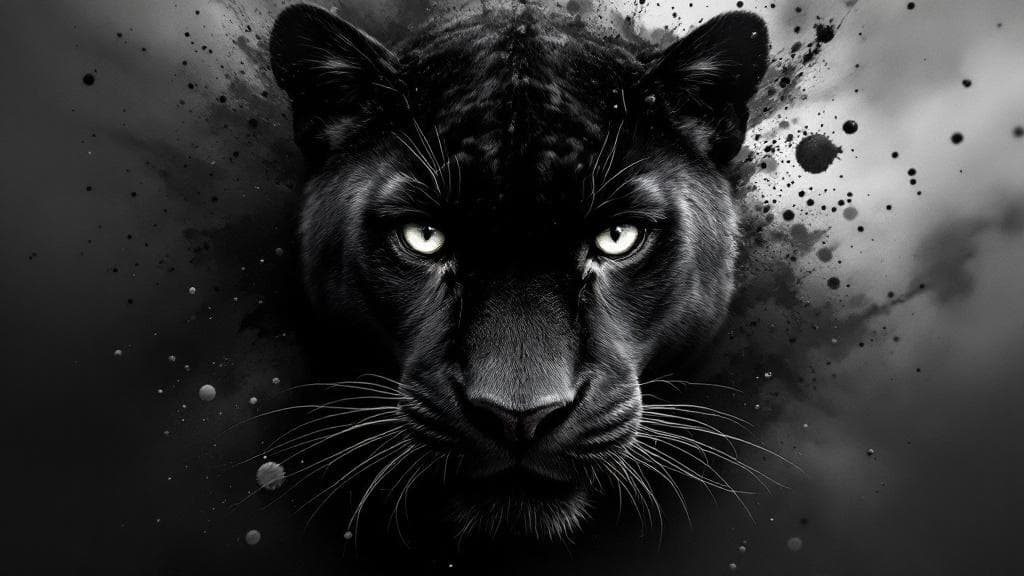 흑표범 · 잉크 스플래시